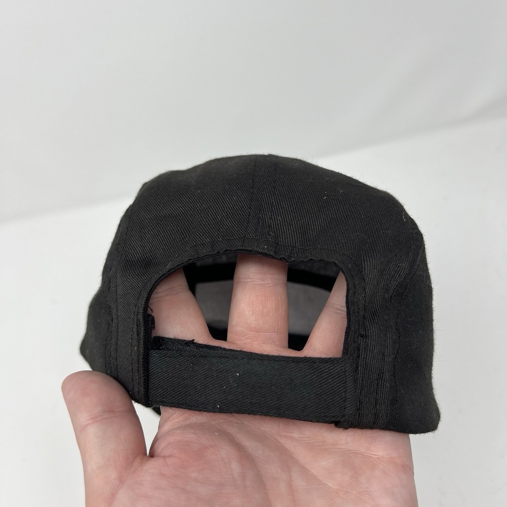 McDonald's Employee 5 Panel Hat Cap Uniform Adjustable Strapback Black Costume - Picture 5 of 11